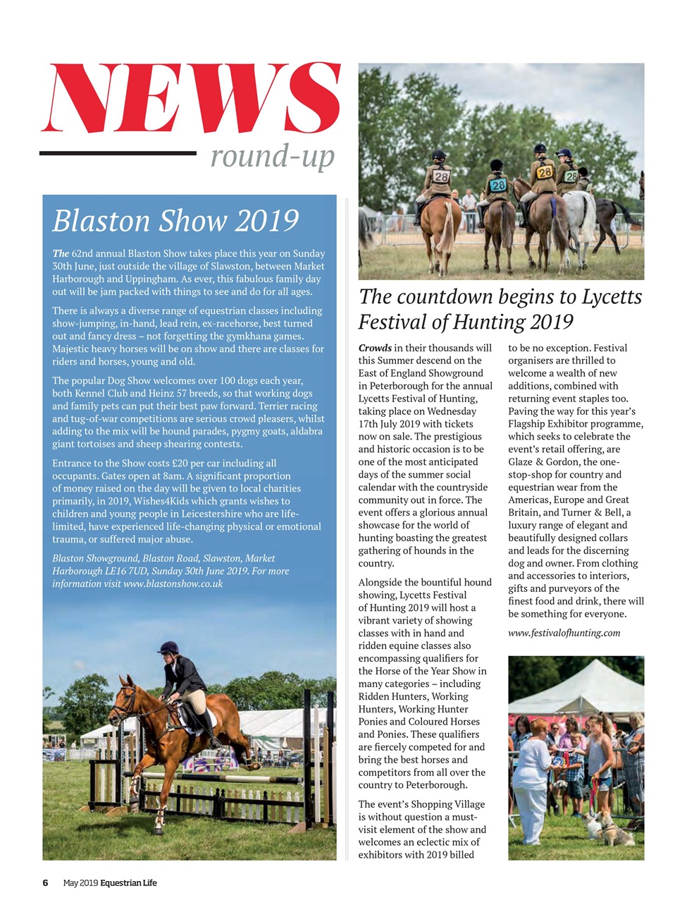 Equestrian Life Magazine Preview Pages