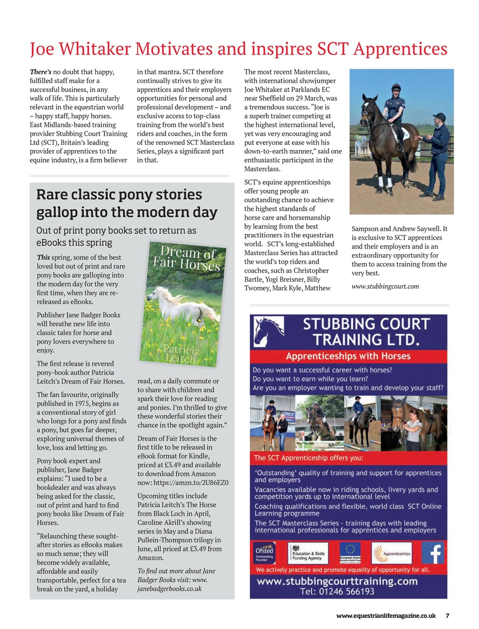 Equestrian Life Magazine Preview Pages