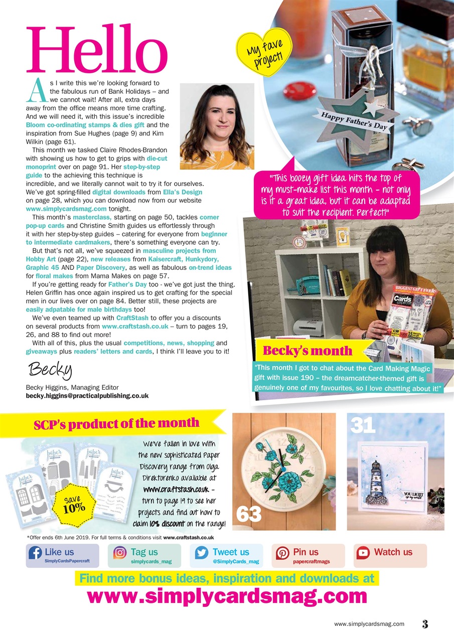Simply Cards & Papercraft Preview Pages