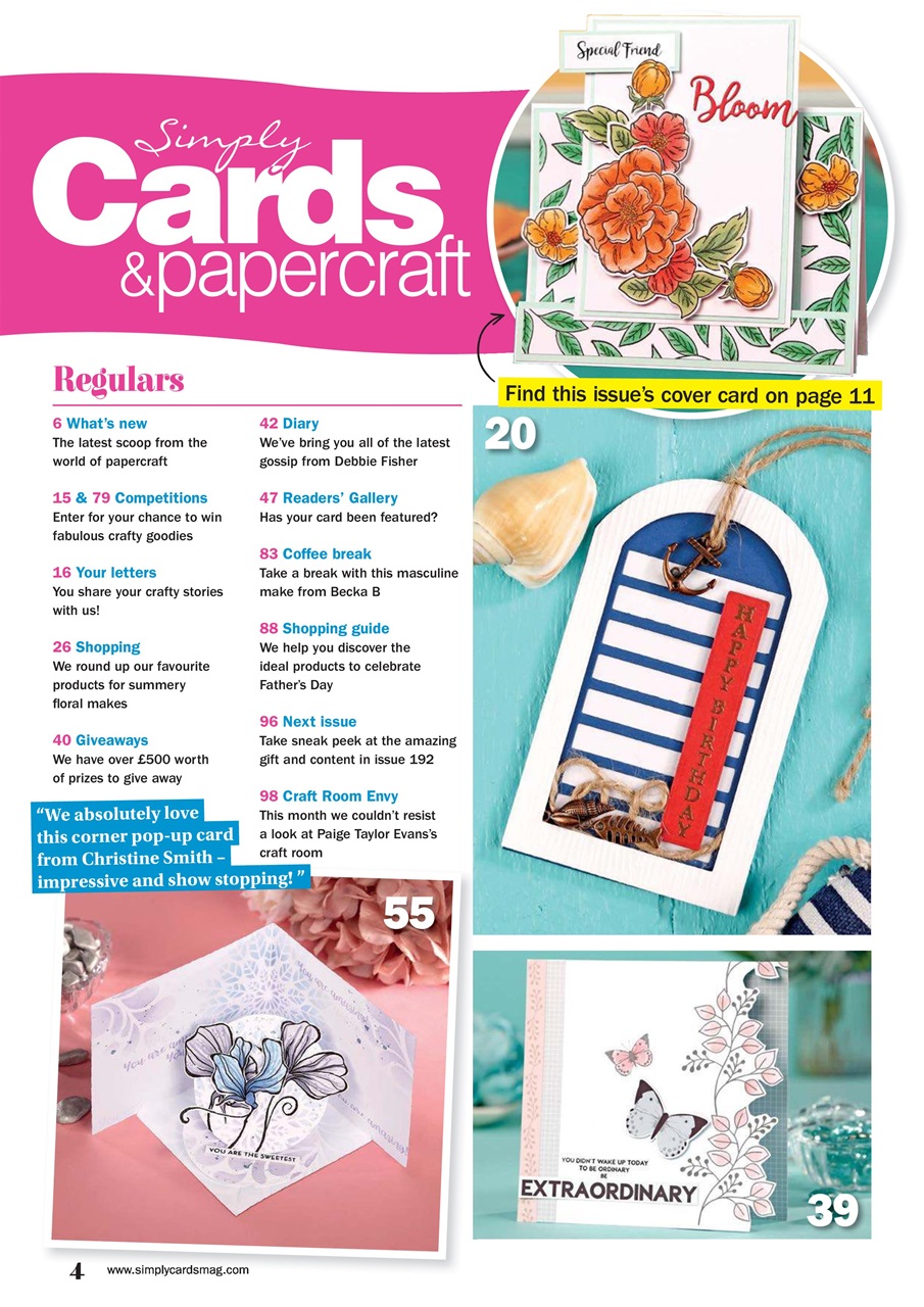Simply Cards & Papercraft Preview Pages