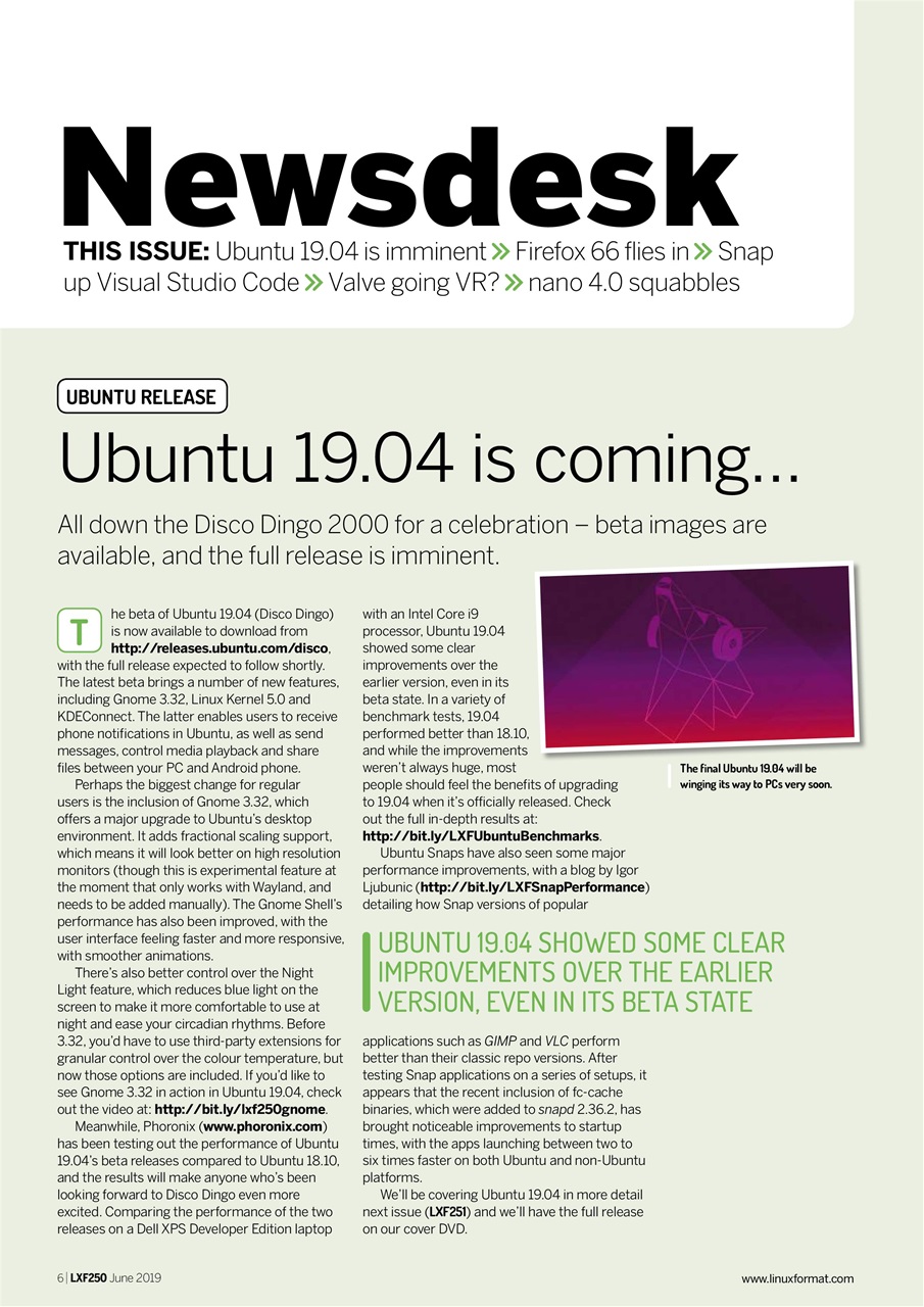 Linux Format Preview Pages