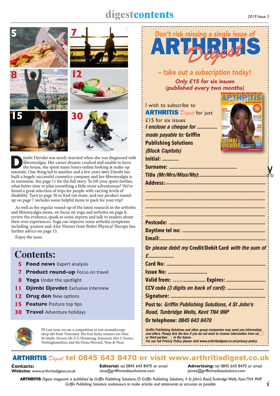 Arthritis Digest Preview Pages