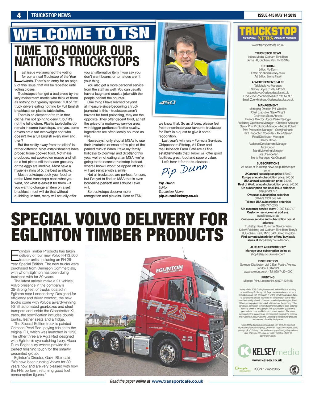 Truckstop News Preview Pages