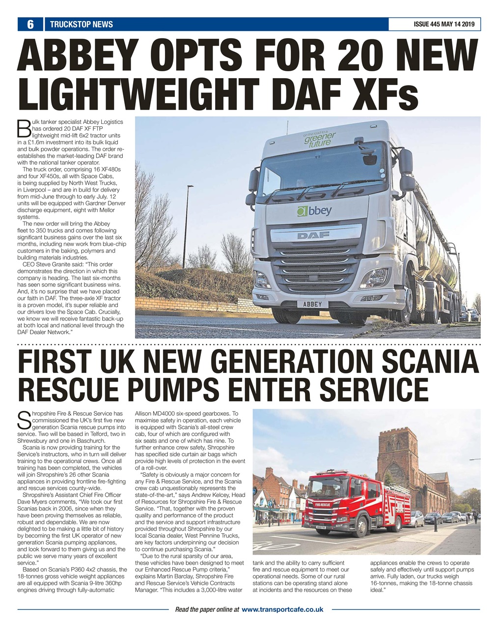 Truckstop News Preview Pages