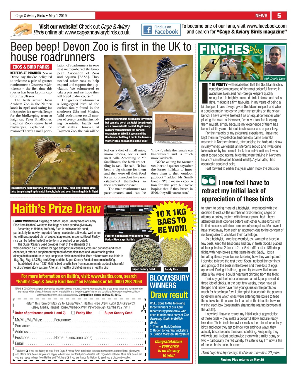 Cage & Aviary Birds Preview Pages