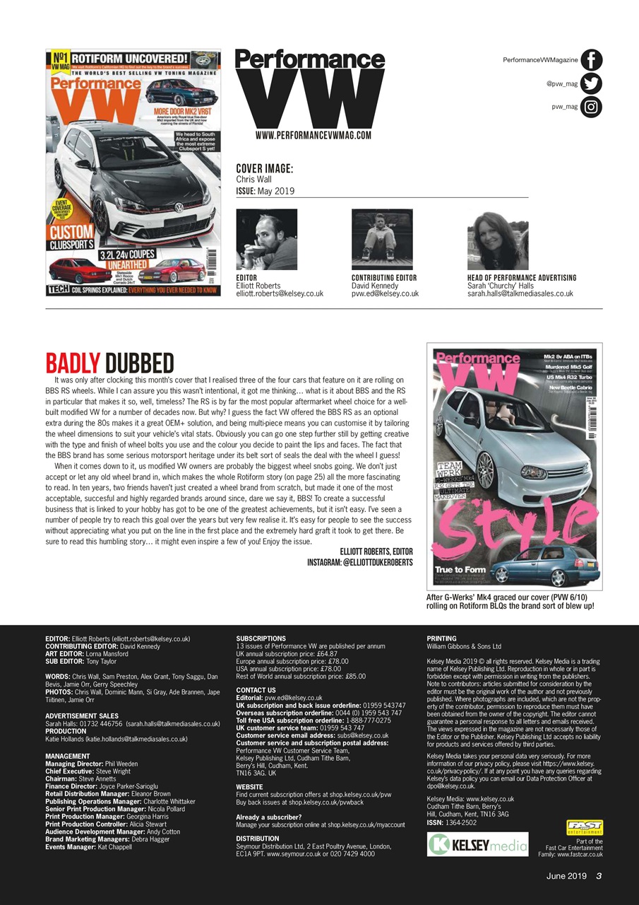 Performance VW Preview Pages