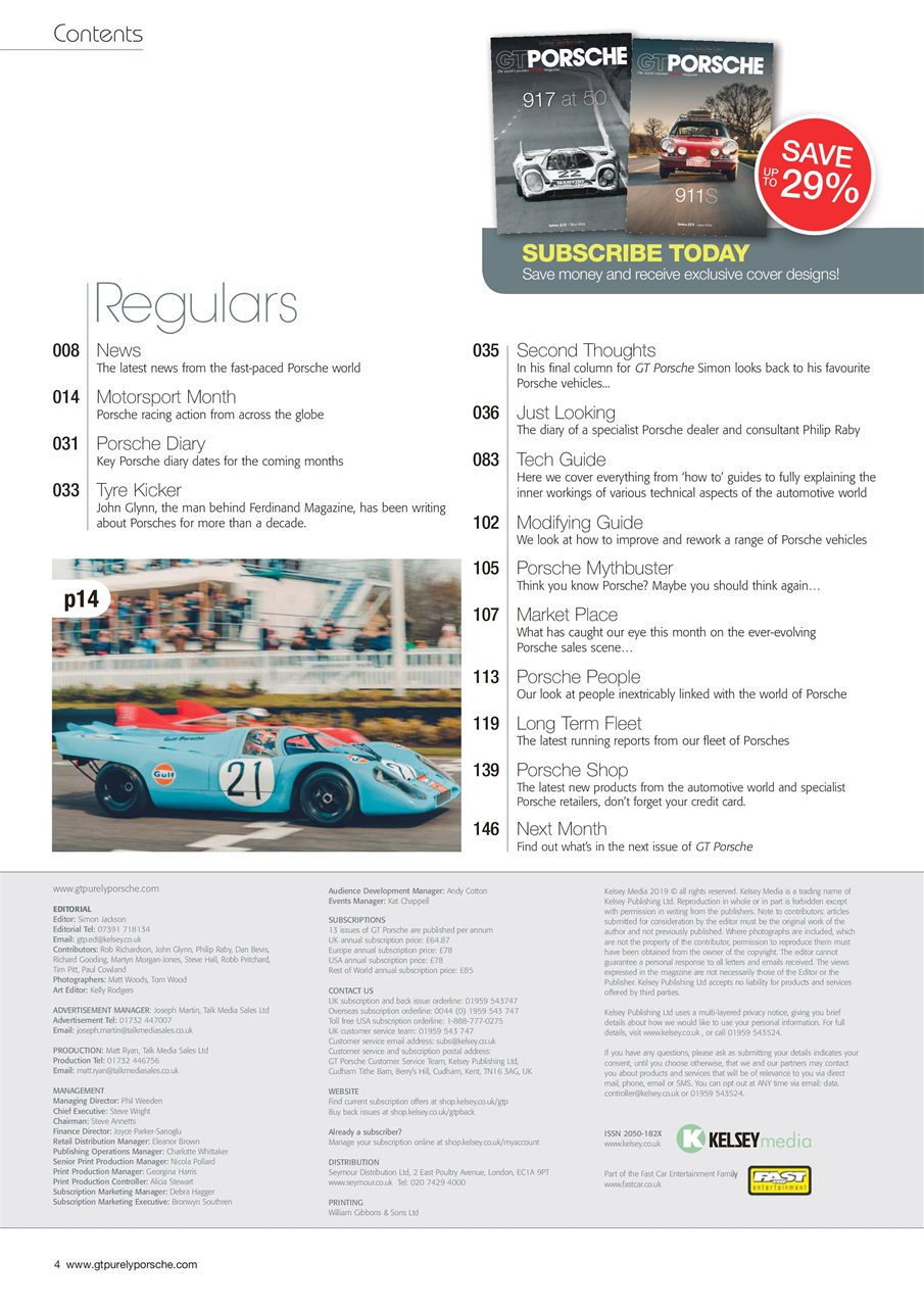 GT Porsche Preview Pages