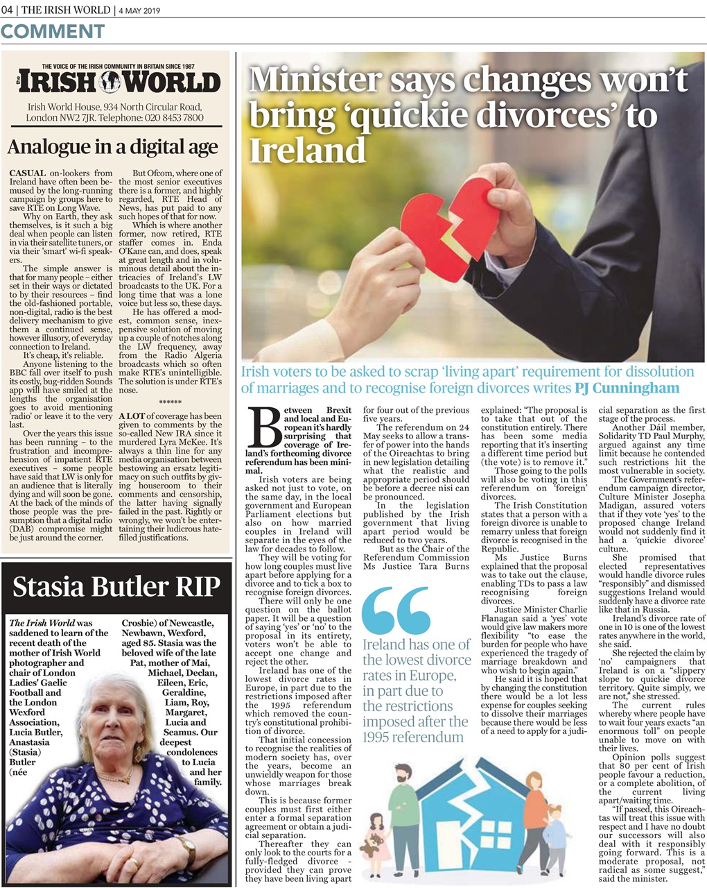 Irish World Preview Pages