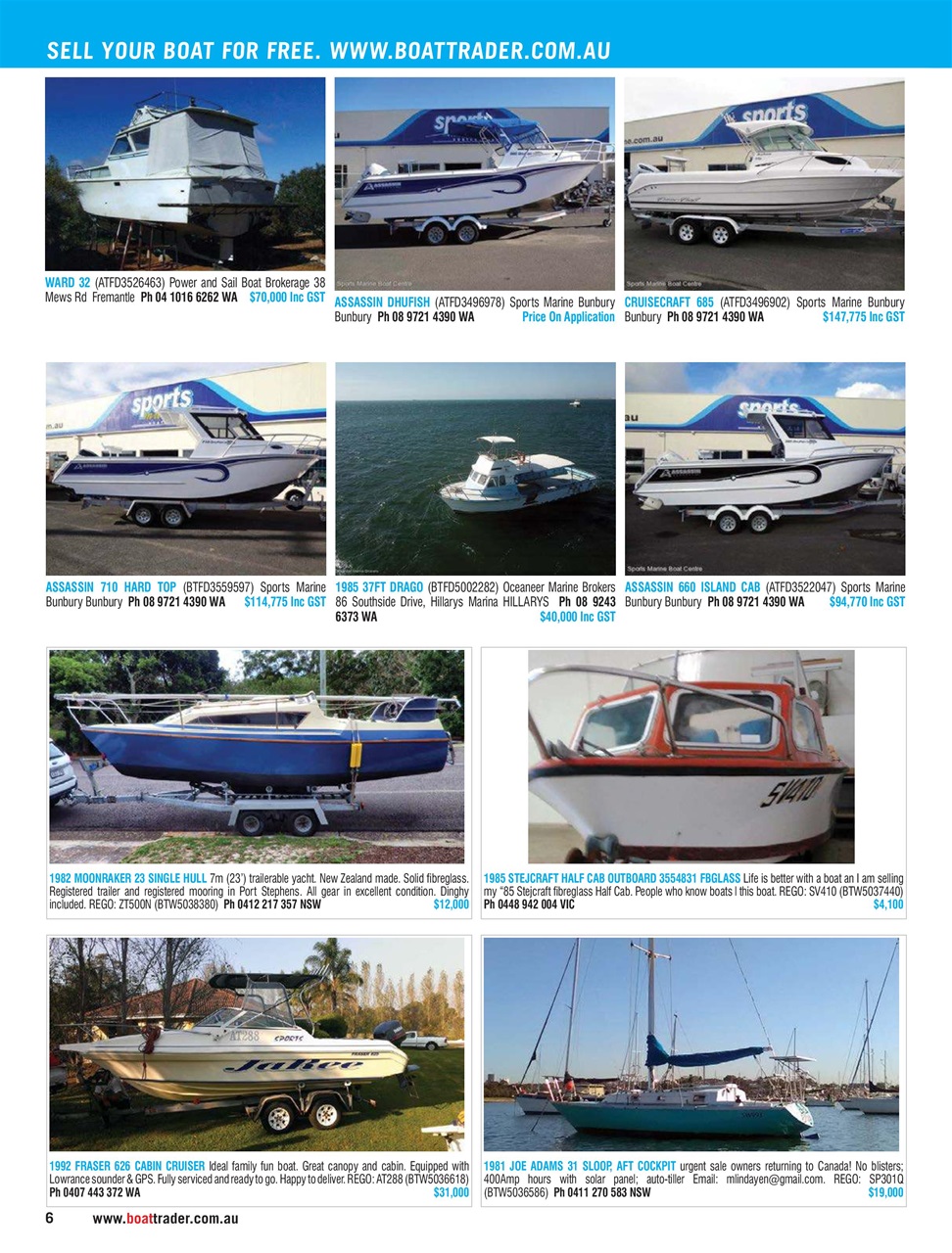 Boat Trader Australia Preview Pages
