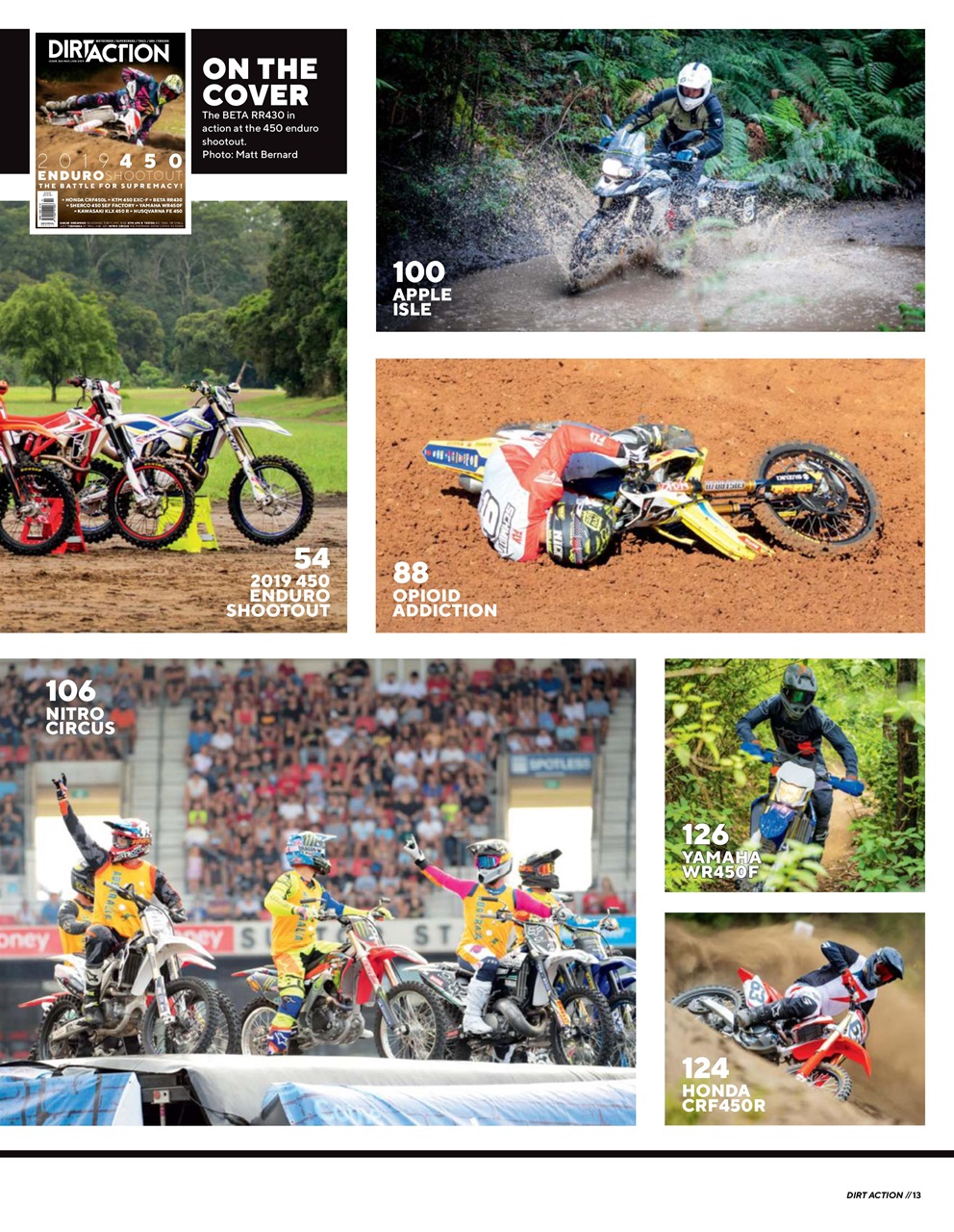 Dirt Action Preview Pages