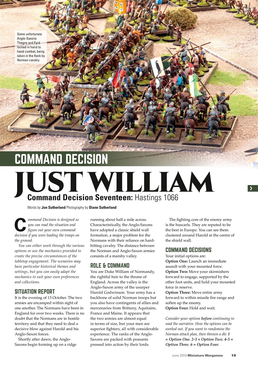 Miniature Wargames Preview Pages