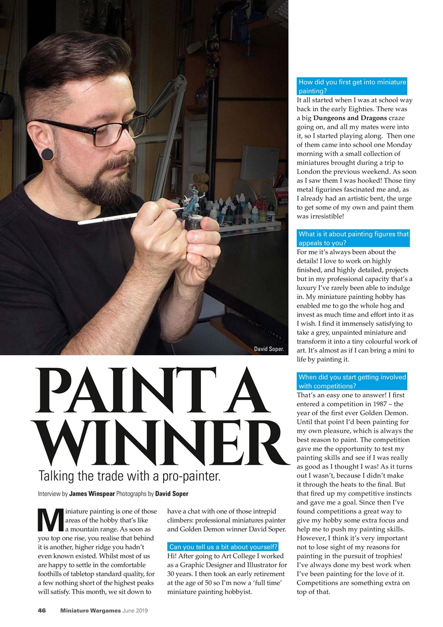 Miniature Wargames Preview Pages