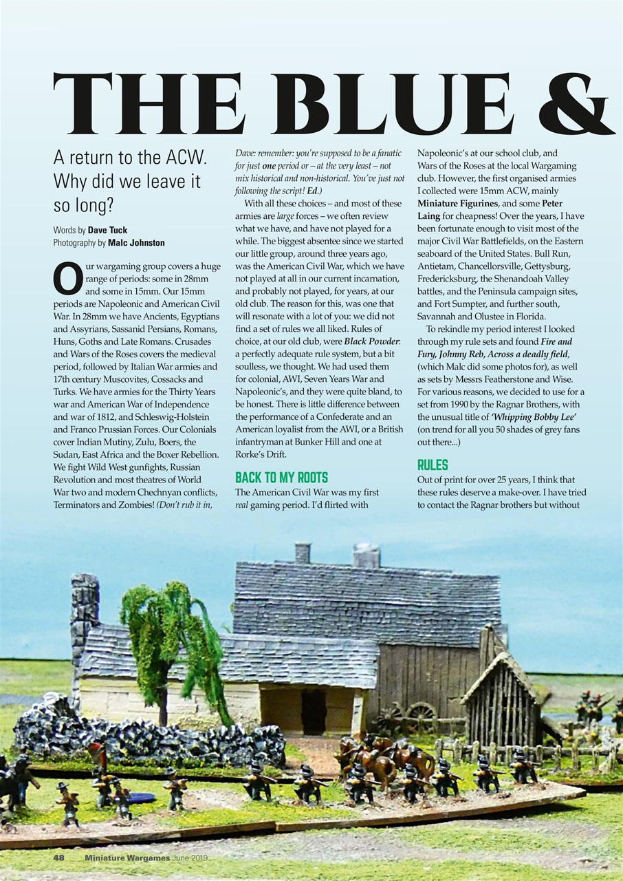 Miniature Wargames Preview Pages