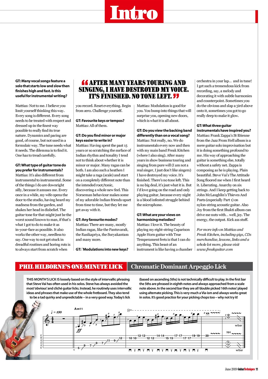 Guitar Techniques Preview Pages