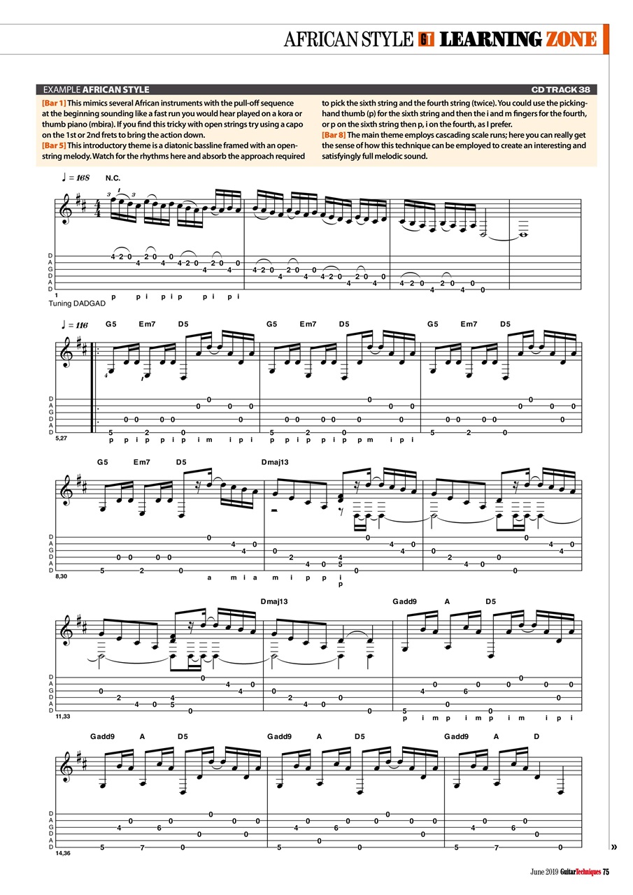 Guitar Techniques Preview Pages
