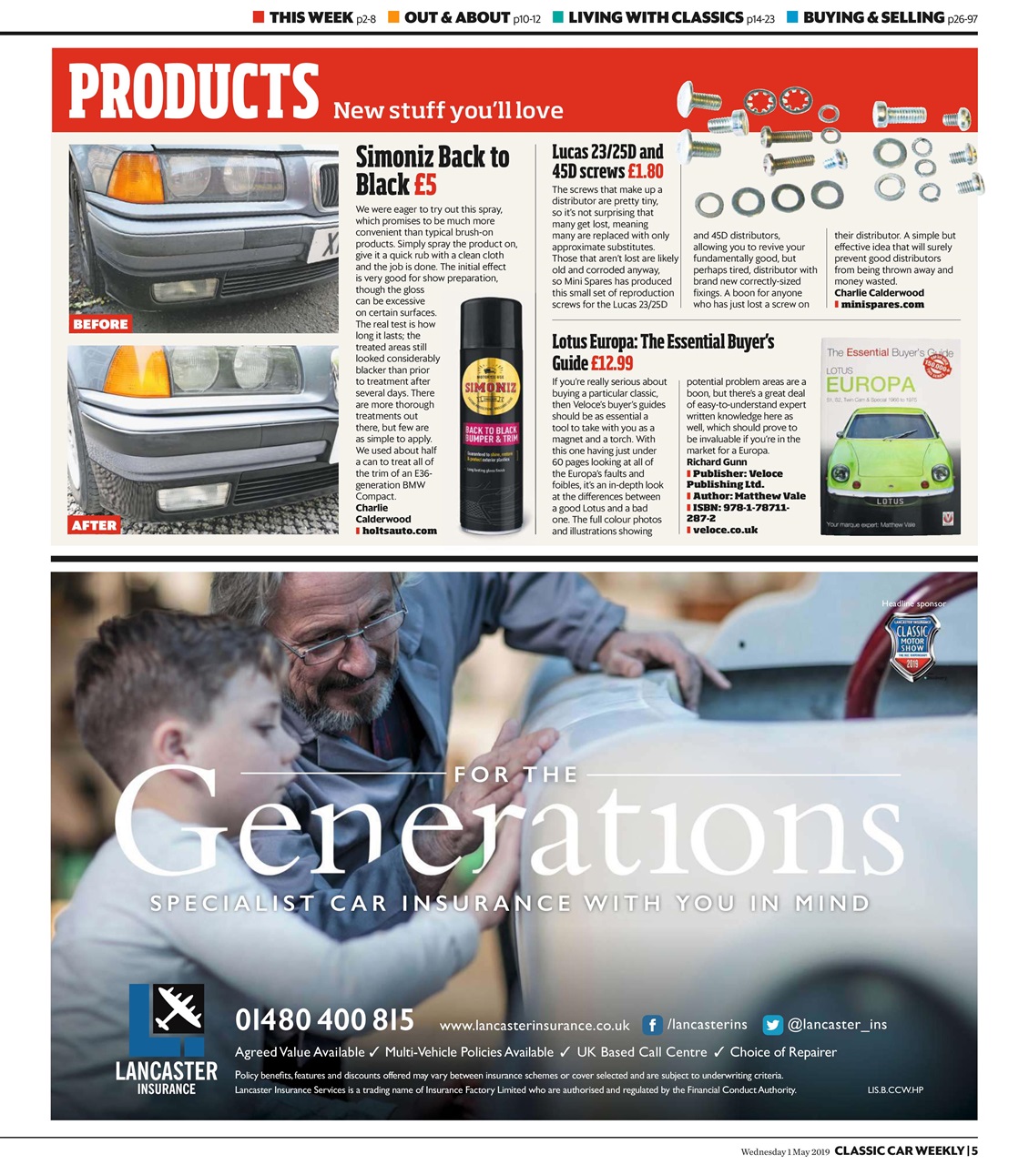 Classic Car Weekly Preview Pages