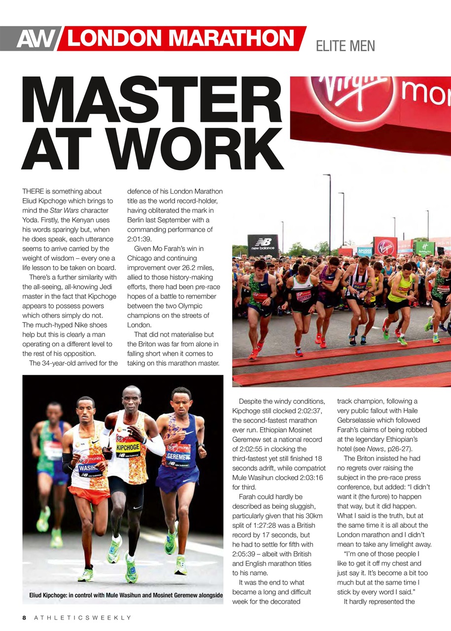 AW – Athletics Weekly Magazine Preview Pages