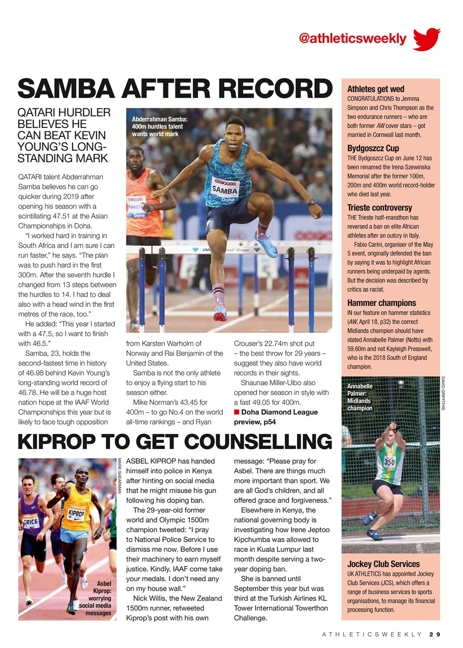 AW – Athletics Weekly Magazine Preview Pages