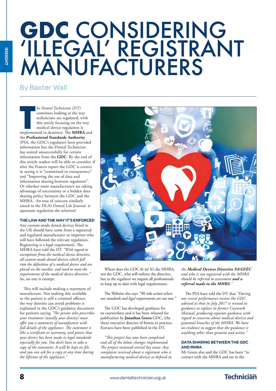 The Dental Technician Magazine Preview Pages