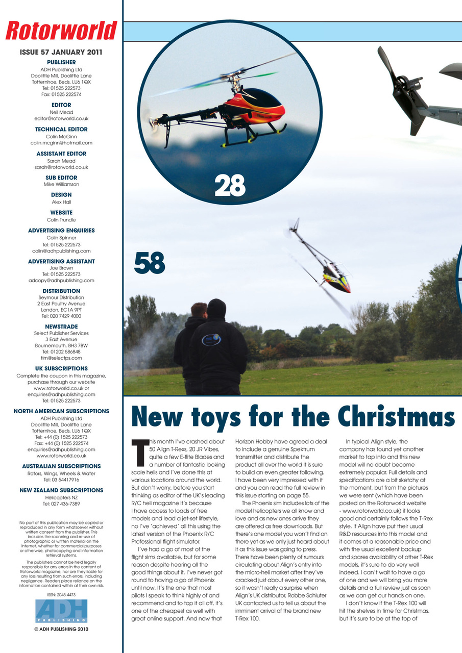 Radio Control Rotor World Preview Pages