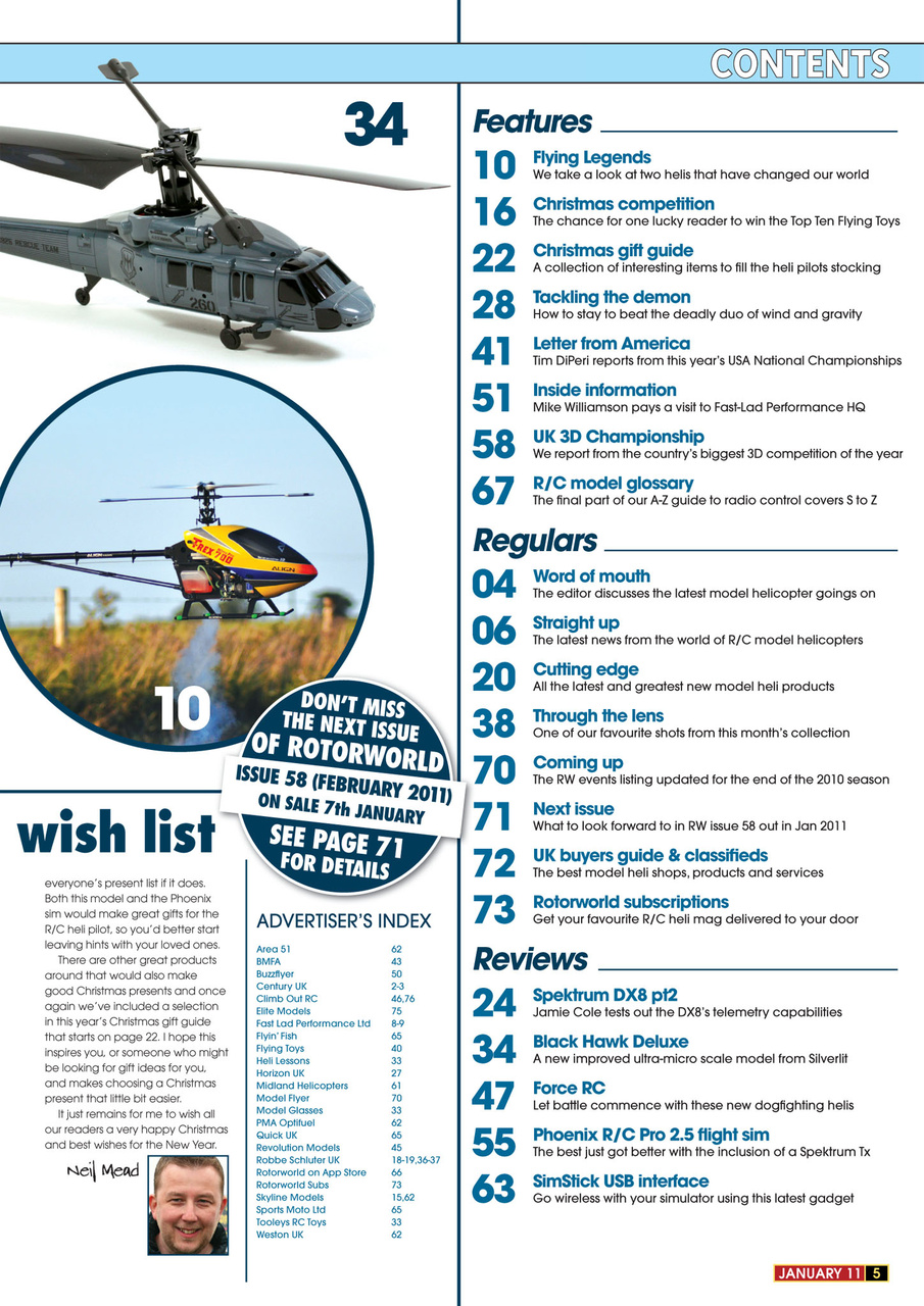 Radio Control Rotor World Preview Pages