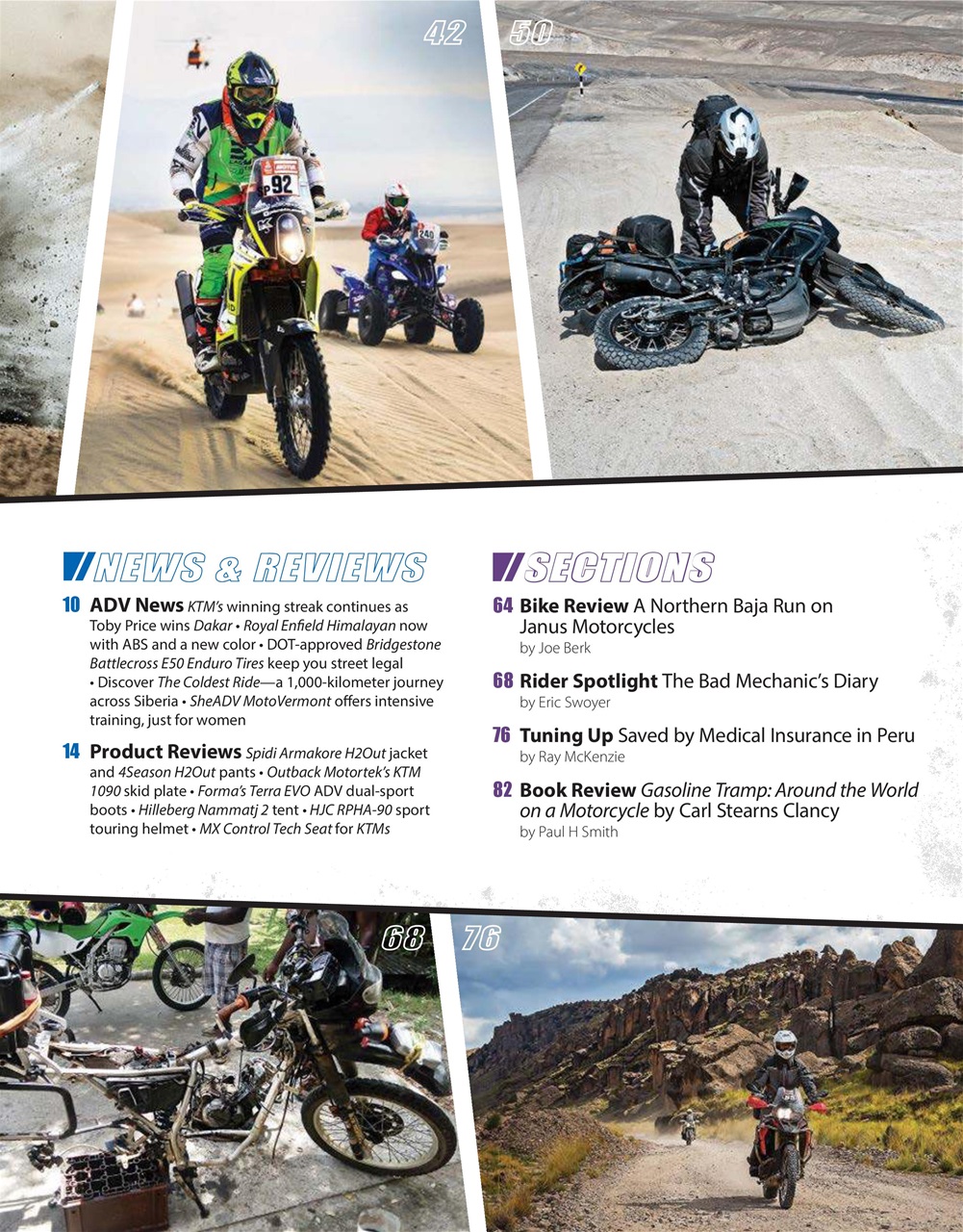 Adventure Motorcycle Preview Pages