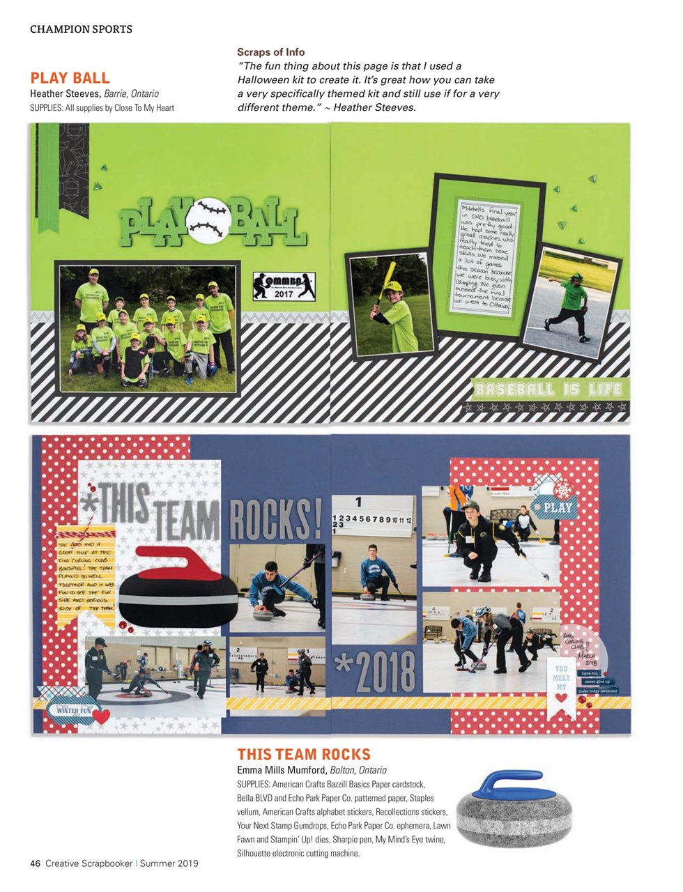 Creative Scrapbooker Preview Pages