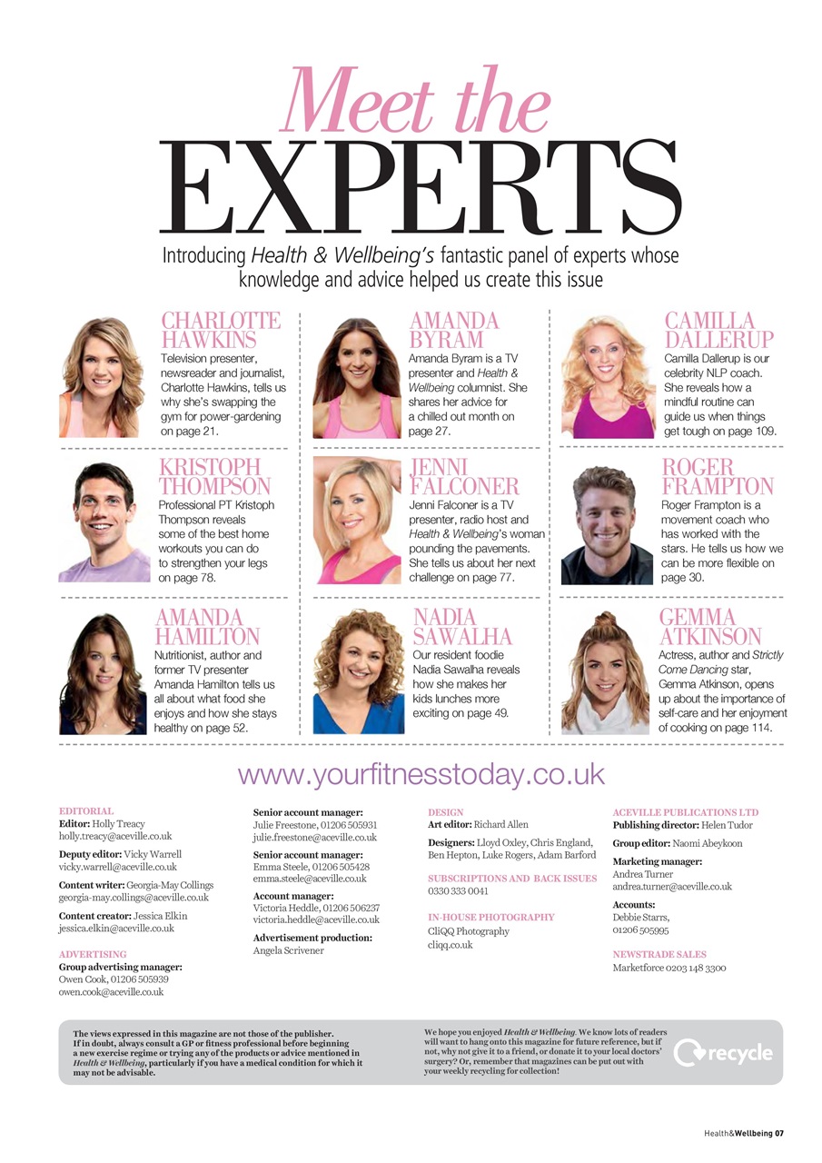 Health & Wellbeing Preview Pages