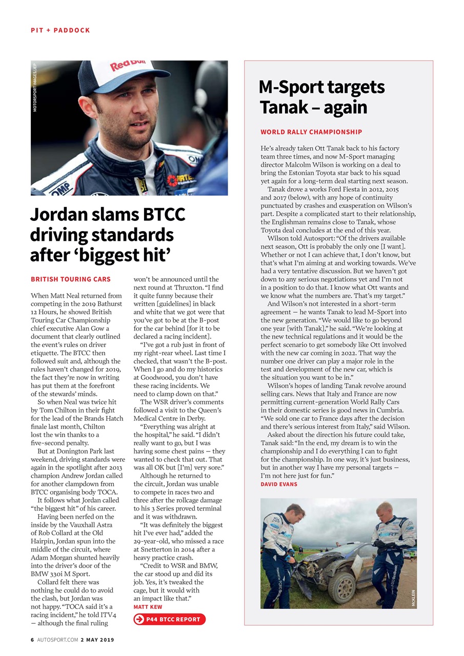 Autosport Preview Pages