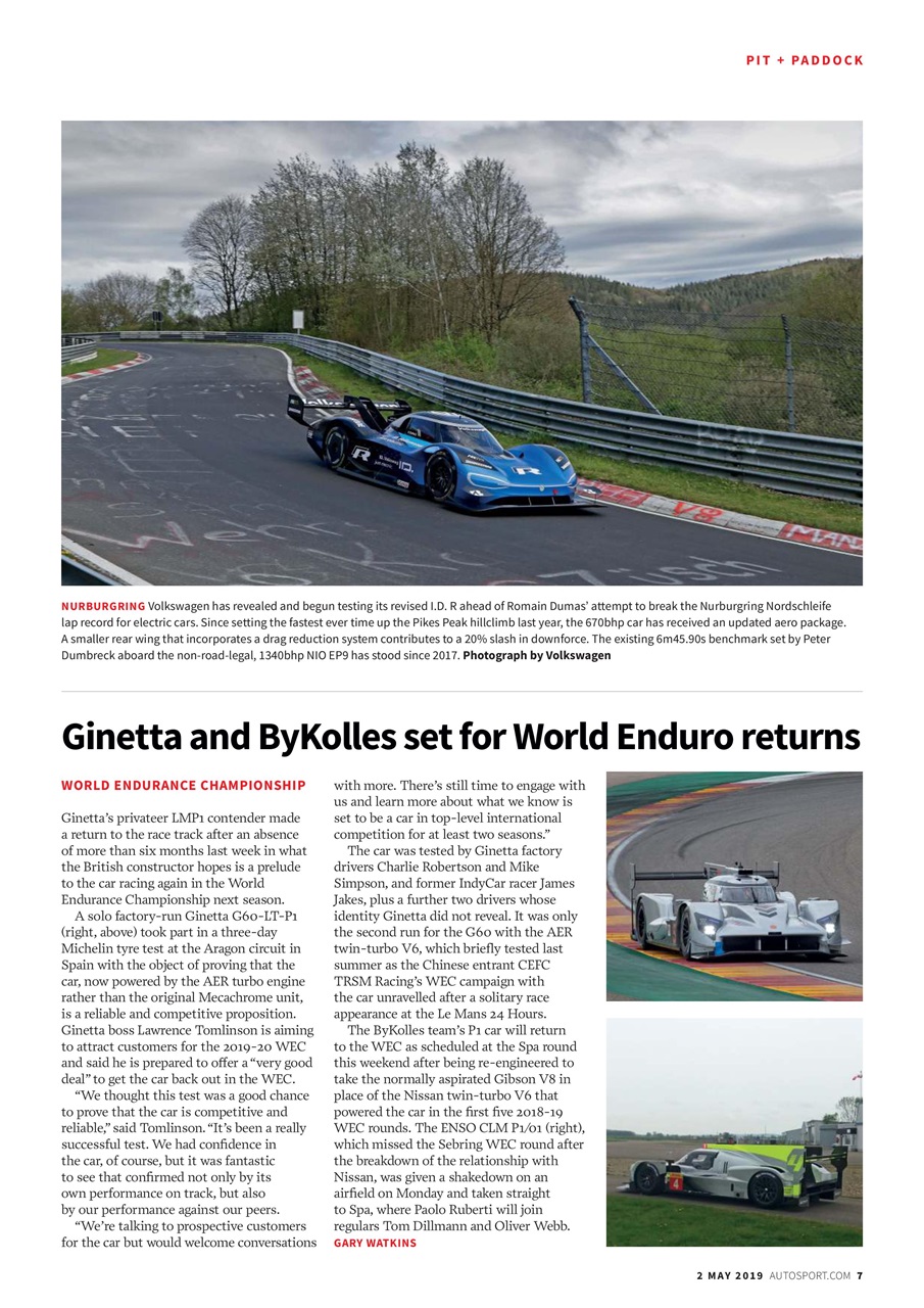 Autosport Preview Pages