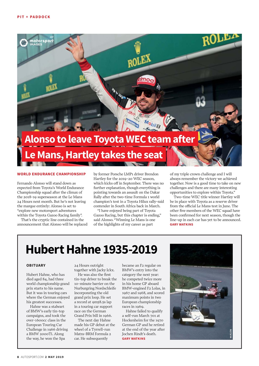 Autosport Preview Pages