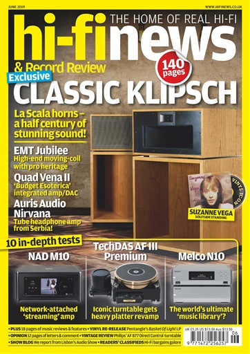 Hi-Fi News Magazine June 2019 Back Issue