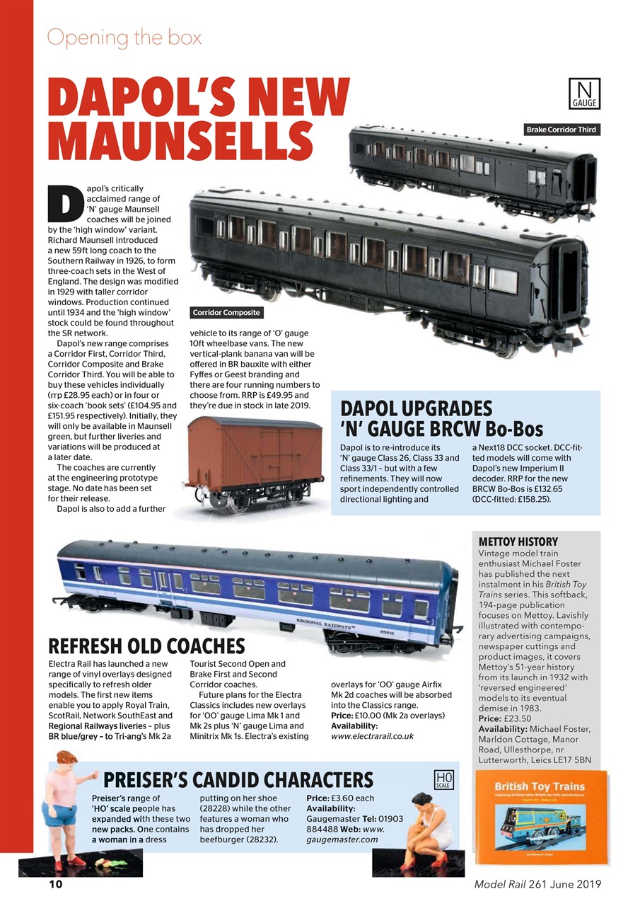 Model Rail Preview Pages