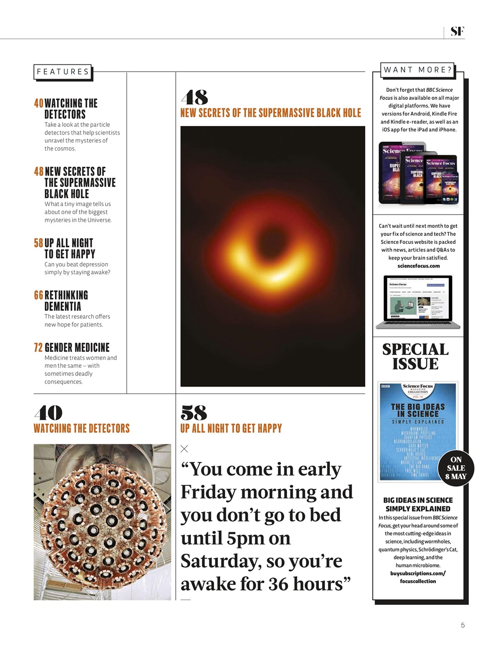 BBC Science Focus Magazine Preview Pages