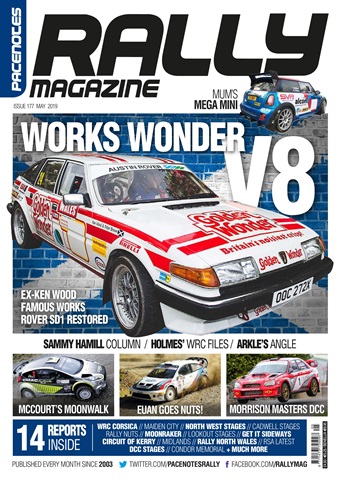 Pacenotes Rally magazine issue Issue 177 - May 2019