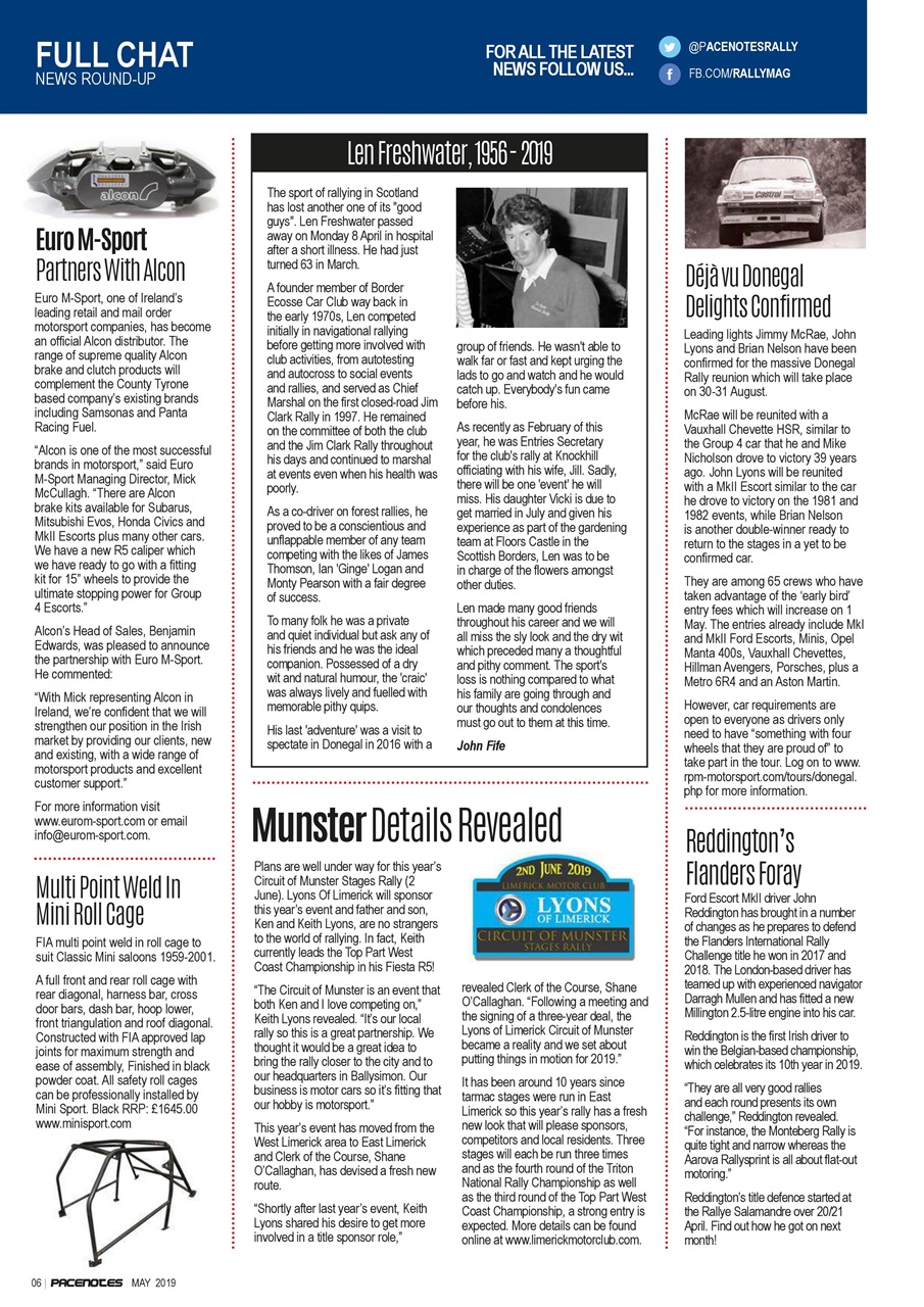 Pacenotes Rally magazine Preview Pages