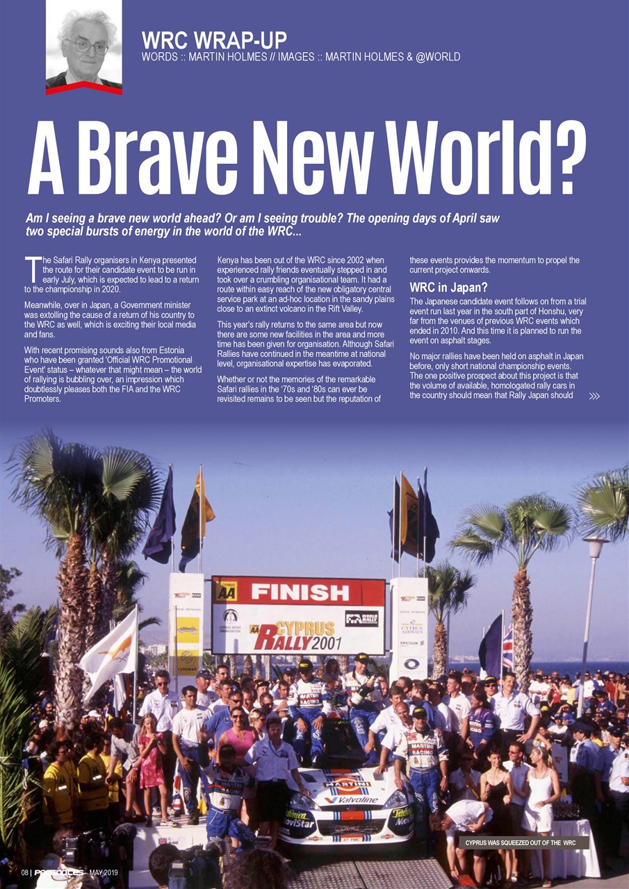 Pacenotes Rally magazine Preview Pages