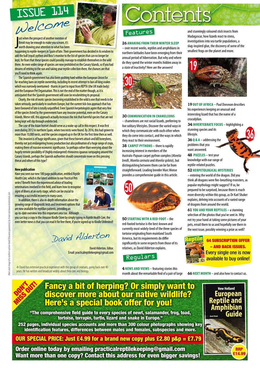 Practical Reptile Keeping Preview Pages