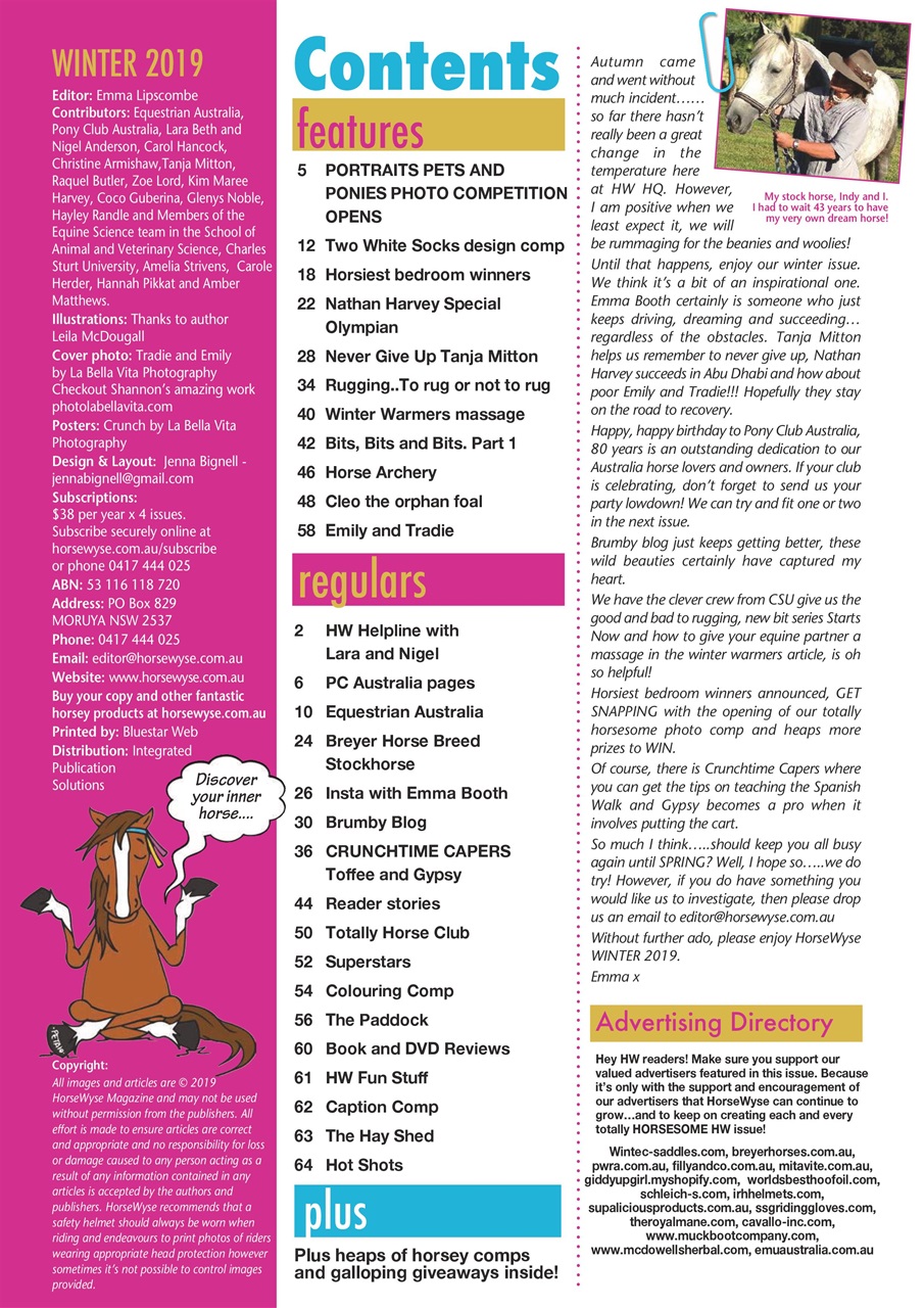 HorseWyse Magazine Preview Pages