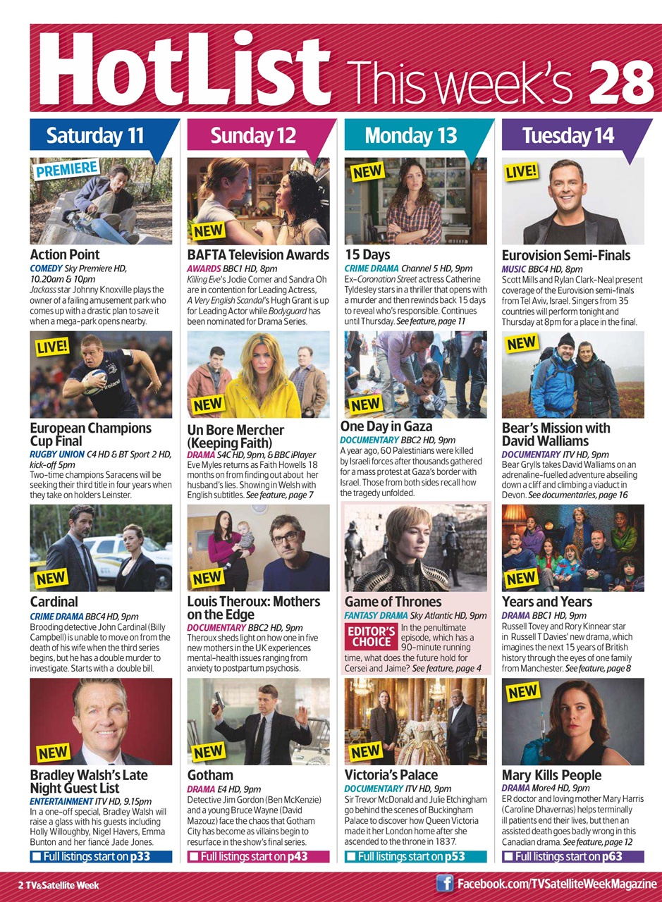 TV & Satellite Week Preview Pages