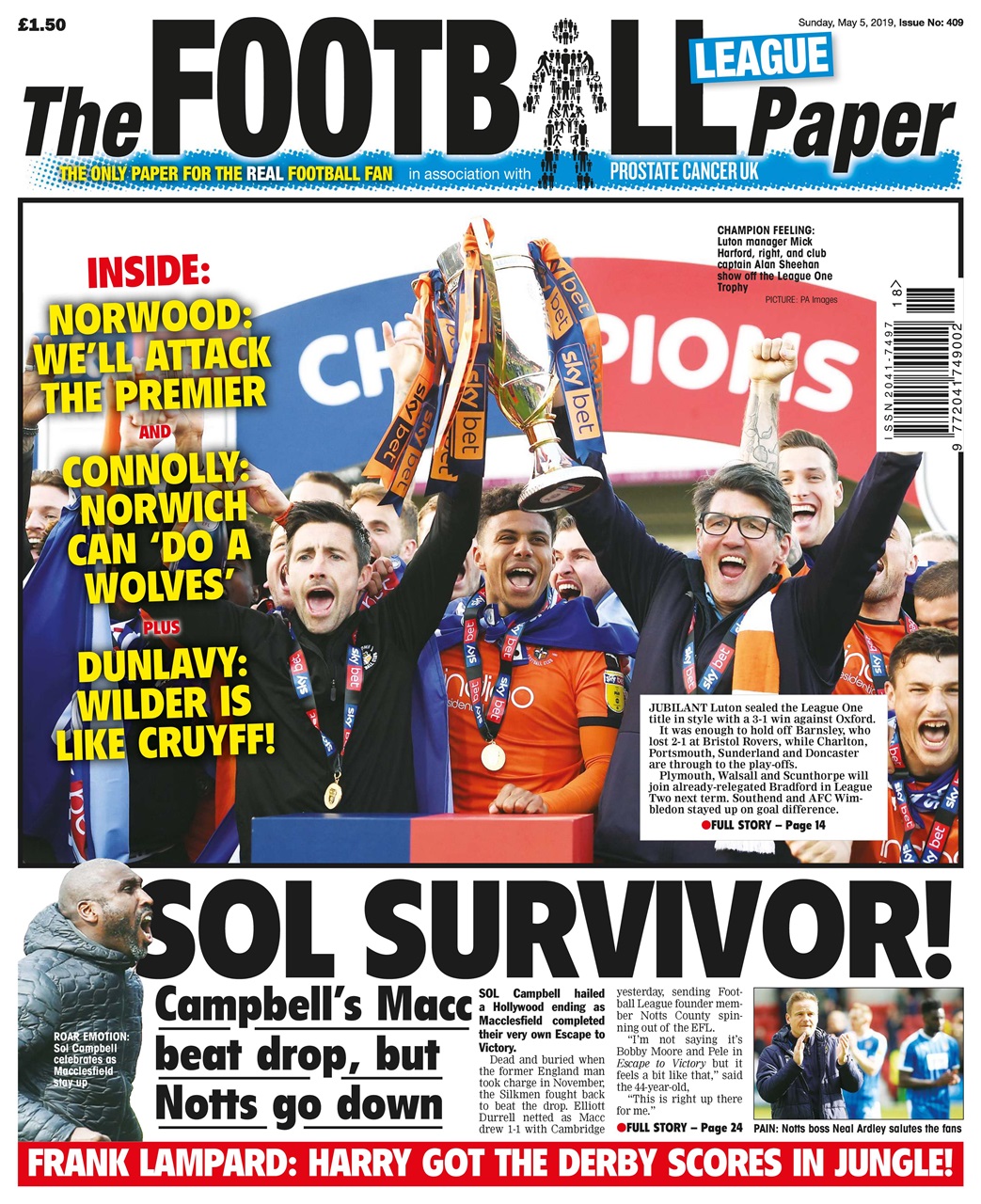 The Football League Paper Preview Pages