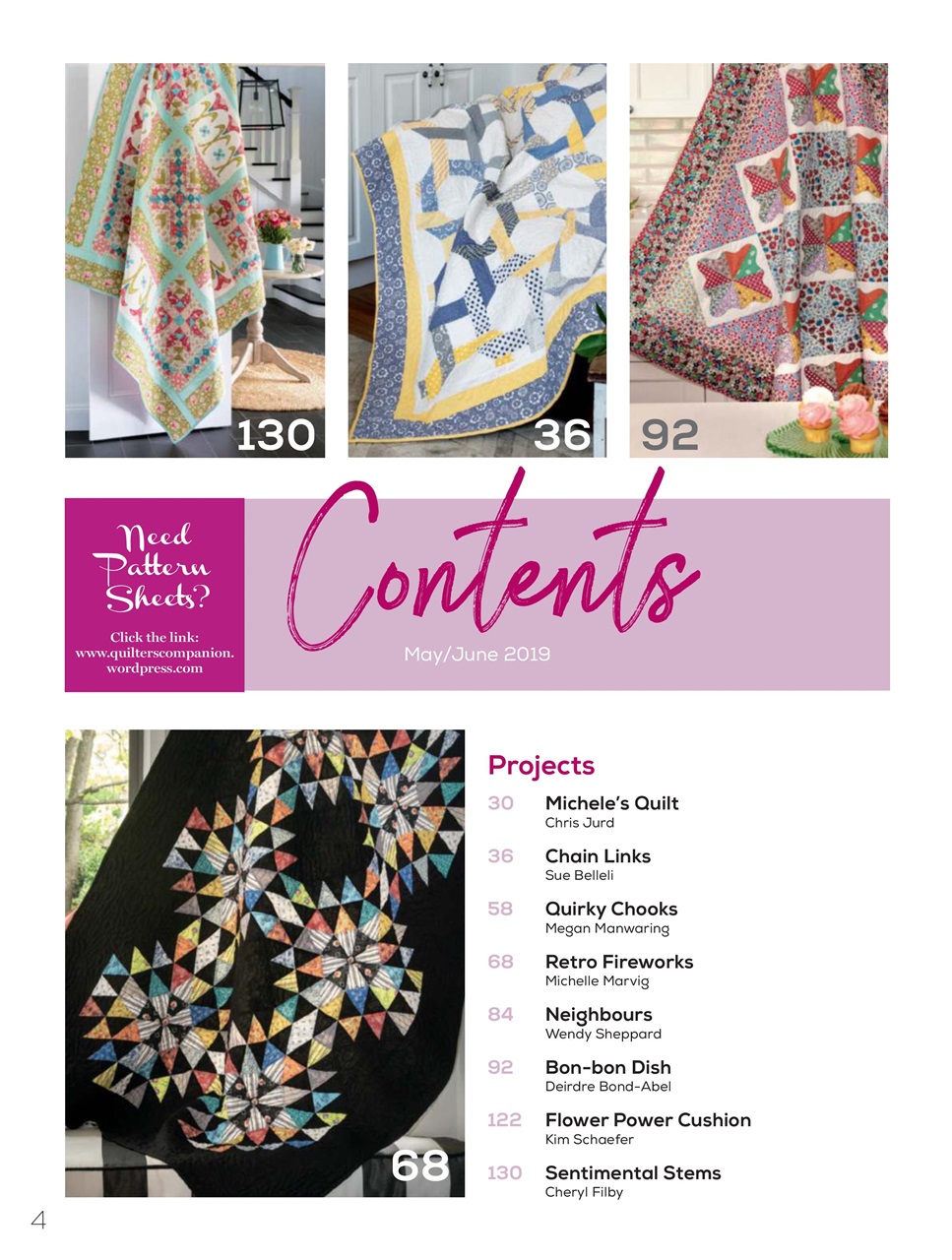 Quilters Companion Preview Pages