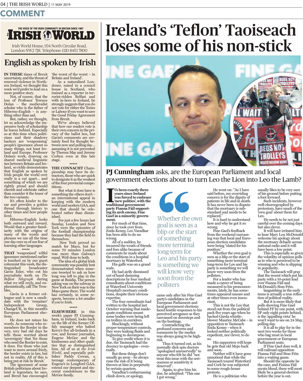 Irish World Preview Pages