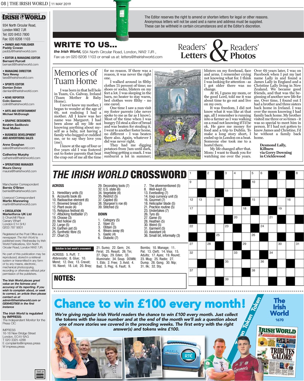 Irish World Preview Pages