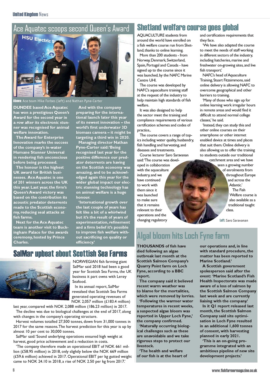 Fish Farmer Magazine Preview Pages