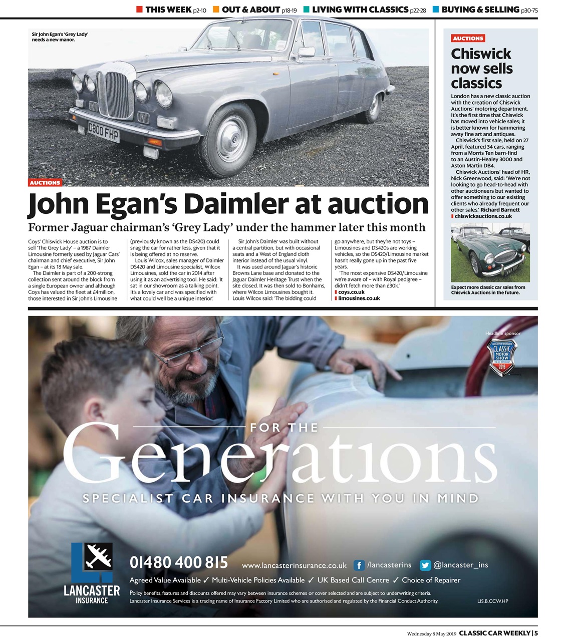 Classic Car Weekly Preview Pages