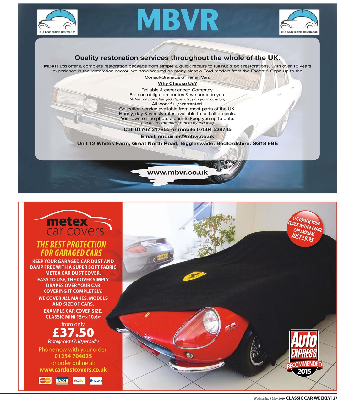Classic Car Weekly Preview Pages