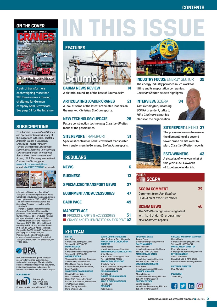 Int. Cranes and Specialized Transp Preview Pages