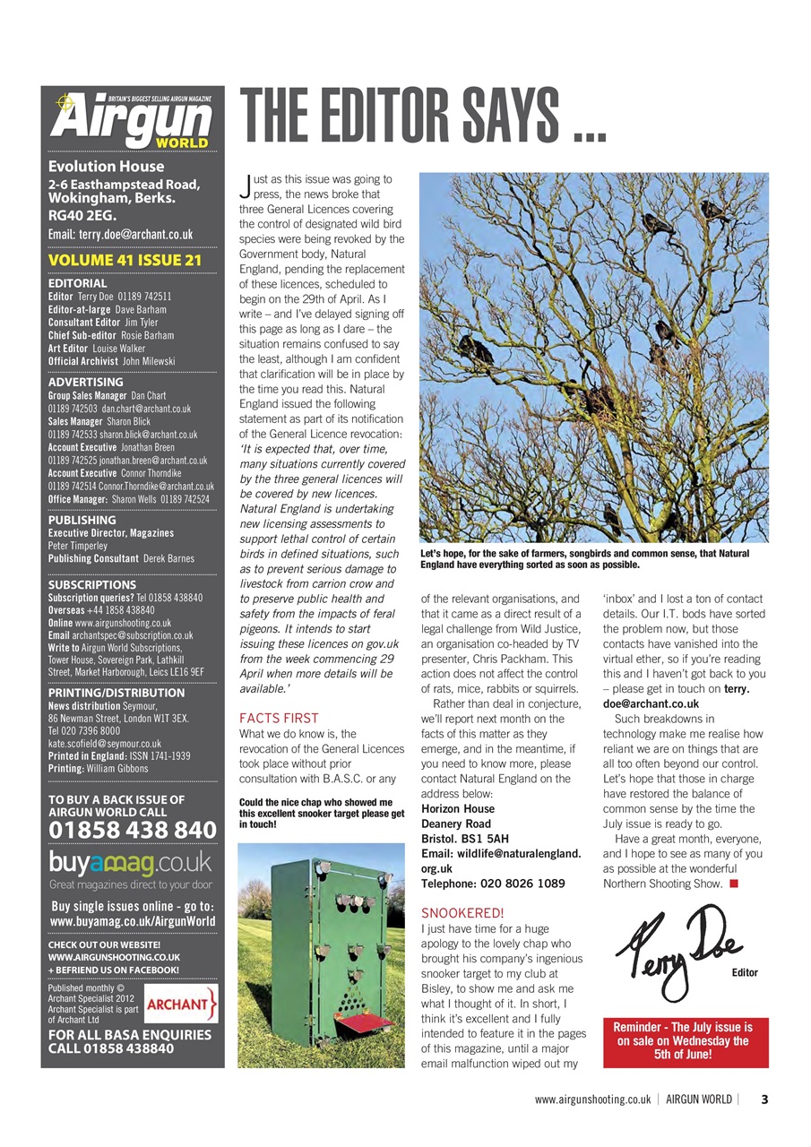 Airgun World Preview Pages