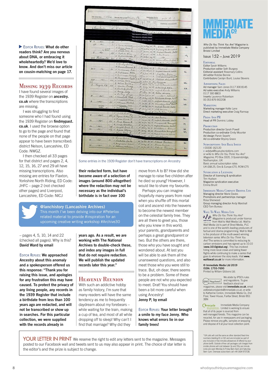 Who Do You Think You Are? Preview Pages